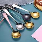 Spoon Fork Set Supplier - OEM Cute Stainless Steel Mirror Polish Round Bottom