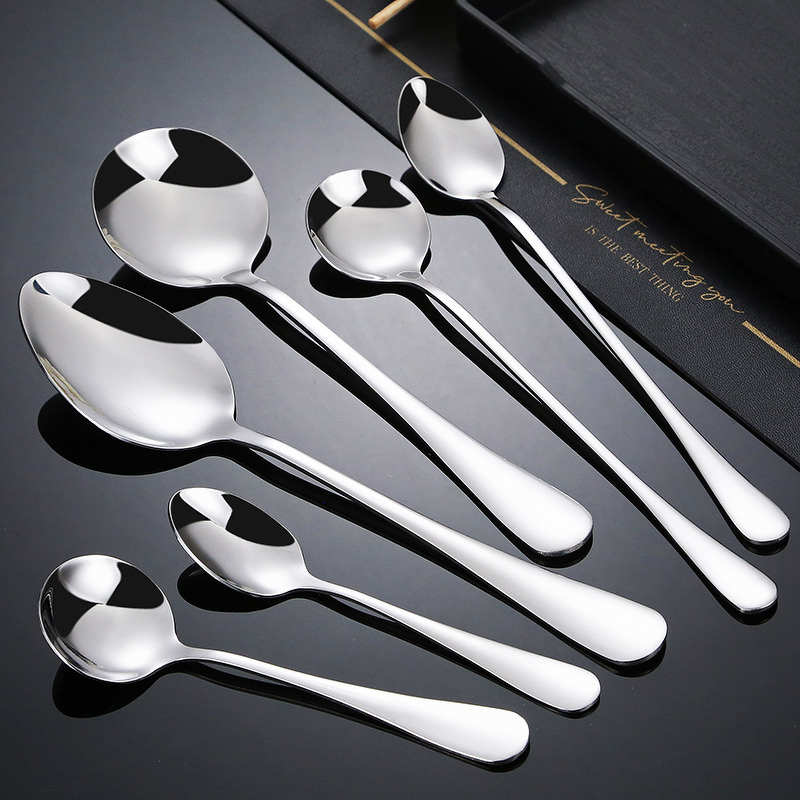 Stainless Steel Spoon Factory - OEM Wholesale Thickened Mirror Polish Tableware