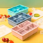Silicone Ice Cube Tray Supplier - OEM Portable Flexible with Lid Eco-Friendly