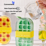 Ice Cube Bottle Factory - OEM Portable Eco-Friendly 2-in-1 with Straw Summer