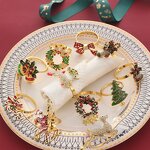 Christmas Napkin Rings Set Manufacturer - OEM Table Decoration Tree Reindeer Snowflake