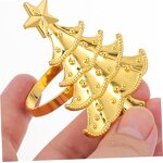 Napkin Rings Supplier - OEM Wholesale Gold Silver American Style Christmas Tree