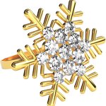 Metal Napkin Rings Manufacturer - OEM Wholesale Gold Silver Christmas Snowflake