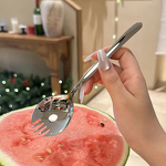 Watermelon Utensil Set Manufacturer - OEM 304 Stainless Steel Shaped Spoon Fork Party