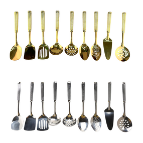 Stainless Steel Utensil Set Manufacturer - OEM 9-Piece Ladle Spatula Dishwasher