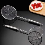 Stainless Steel Ladle Factory - OEM Long Handle Oil Separator Skimmer Colander
