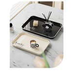 Serving Tray Supplier - OEM Modern Plastic Spill-Proof Safety Rim 2 Color