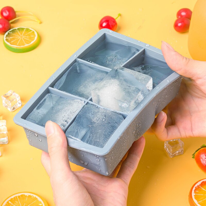Silicone Ice Cube Tray Supplier - OEM Portable Flexible with Lid Eco-Friendly