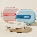 Wheat Fiber Bento Container Supplier - OEM Eco-Friendly Japanese with Wooden Lid