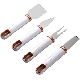 Cheese Knife Set Factory - OEM Hot Sale 4-Piece High Grade Handle Unique