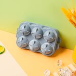 Silicone Ice Cube Tray Supplier - OEM Large Round Flexible Lid Freezer Whiskey