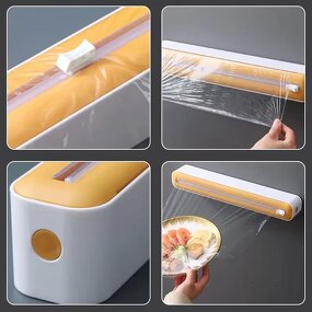 Plastic Wrap Dispenser Manufacturer - OEM Multifunctional Cling Film Cutter Utensil