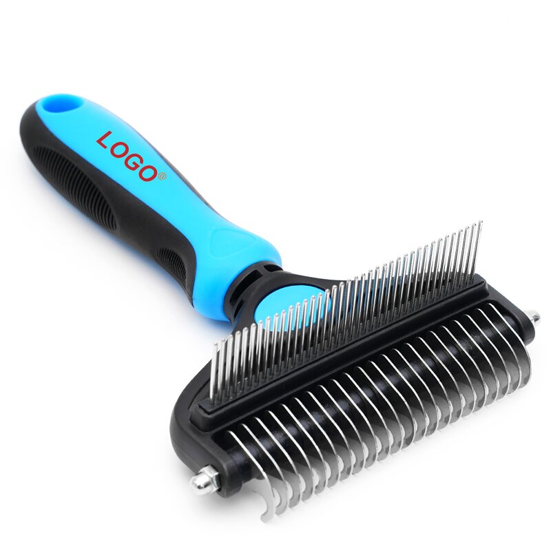 Pet Grooming Brush Manufacturer - OEM Private Label 2-in-1 Rake