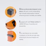 Pet Dog Crate Factory - OEM 2024 Stainless Large Foldable Wheels