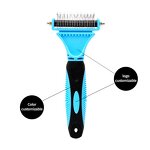 Pet Grooming Comb Factory - OEM Stainless Steel 23+12 Teeth