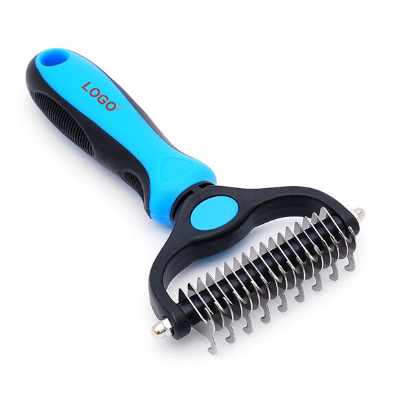 Pet Dematting Comb Manufacturer - OEM Double-sided Undercoat Rake