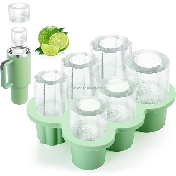 Stanley Cup Ice Mold Factory - OEM 6PCS Silicone Ice Cube Tray