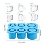 Stanley Cup Ice Mold Factory - OEM 6PCS Silicone Ice Cube Tray