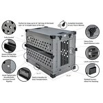 Pet Dog Crate Factory - OEM 2024 Stainless Large Foldable Wheels