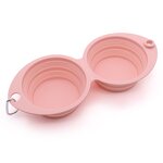Pet Travel Bowls Factory - OEM ODM 2 in 1 Silicone Collapsible