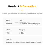 Butter Dish Factory - OEM ODM Modern Design Silicone Base