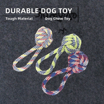 Dog Rope Chew Toy Factory - OEM Durably Colored Cotton Grinding