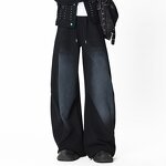 Men's Sweat Pants Factory - OEM Wholesale Retro Grey Loose Straight Wide Leg Solid