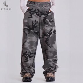 Women's Sweatpants Manufacturer - OEM Women's Casual Ripped Oversized Street Loose