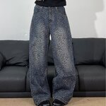 Men's Jean Shorts Manufacturer - OEM Men High Street Straight-Leg Loose Fit