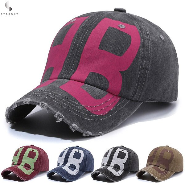 Men's Baseball Cap Manufacturer - OEM American Vintage Washed Custom Embroidery 6 Panel