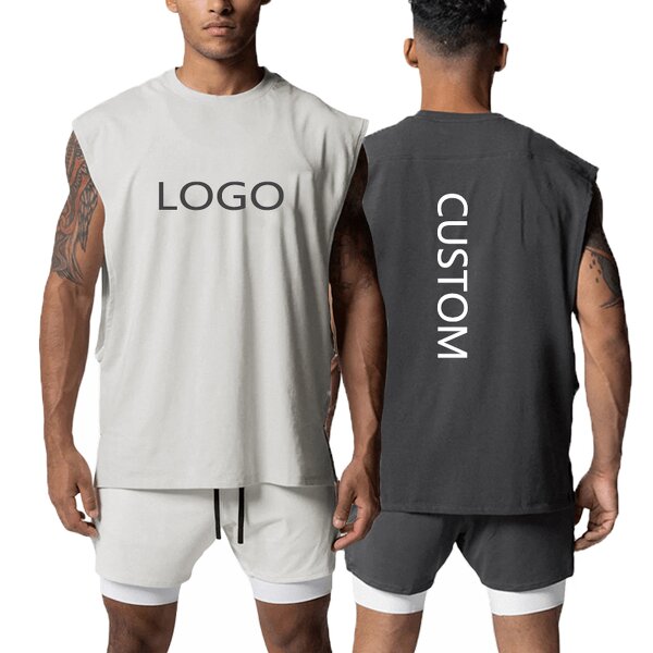 Men's Tank Tops Manufacturer - OEM Men's Casual Pure Cotton Comfortable Fitness