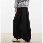 Men's Track Pants Supplier - OEM Men's 350G Fleece Mid Waist Casual Loose