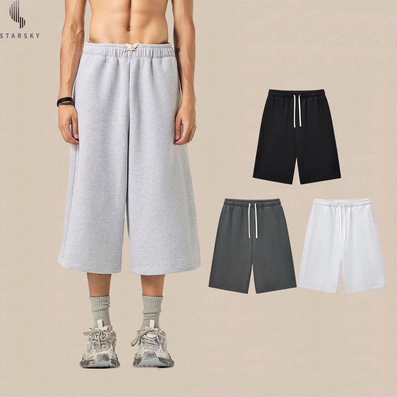 Men's Sweat Shorts Factory - OEM Custom logo Embroidery Double Waist Running