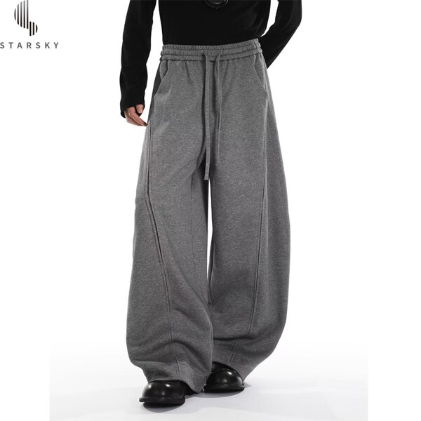 Men's Sweatpants Factory - OEM New Simple Side Striped Heavyweight Loose Sports
