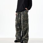 Men's Cargo Pants Manufacturer - OEM Men's Retro New Loose Straight Wide Leg