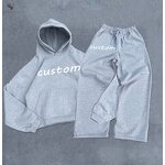 Sweatsuit Factory - OEM Custom Heavy Weight Stripe Design Baggy Streetwear
