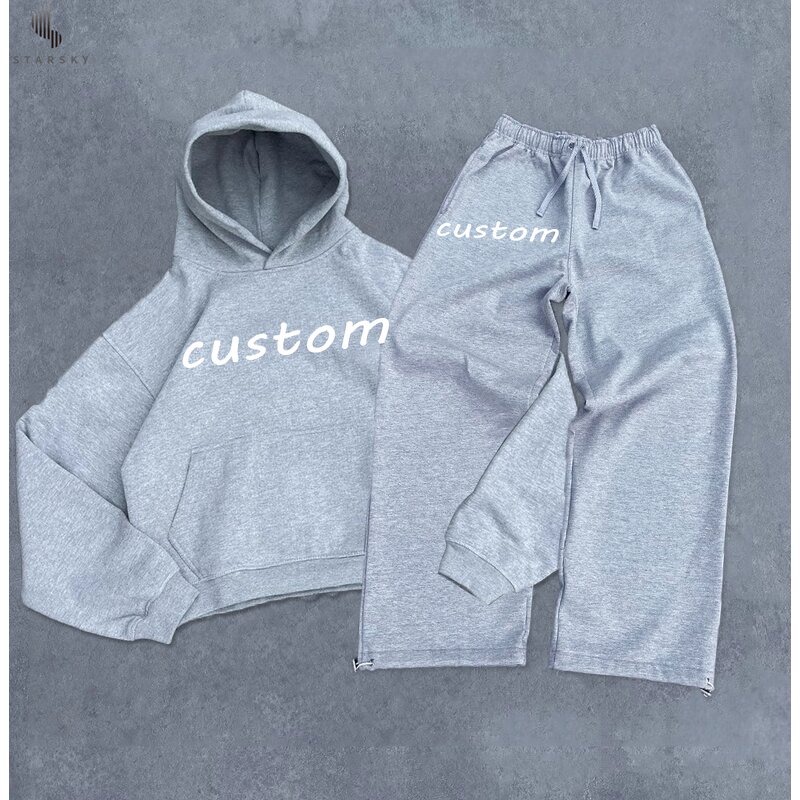 Sweatsuit Factory - OEM Custom Heavy Weight Stripe Design Baggy Streetwear