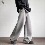 Men's Cargo Pants Supplier - OEM Men's Fashion Casual Loose Wide Leg Cargo Drawstring