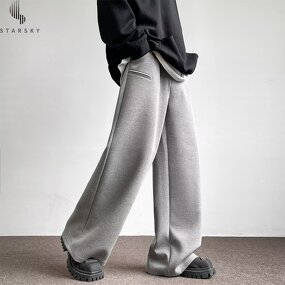 Men's Cargo Pants Supplier - OEM Men's Fashion Casual Loose Wide Leg Cargo Drawstring