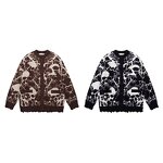Men's Pullover Sweater Manufacturer - OEM Winter Men's Fashion Retro Tie Dye Gradient