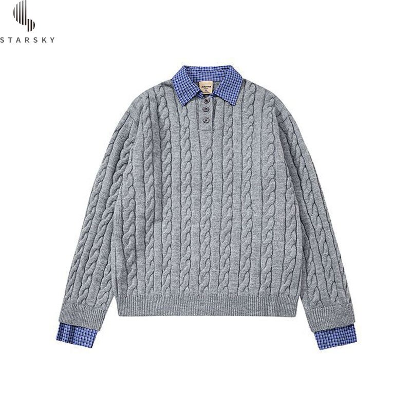Men's Cardigan Manufacturer - OEM 2025 Winter Retro Loose High Collar Knitted Casual