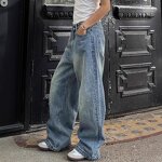 Women's Jeans Factory - OEM Wholesale Lazy Style Selvedge Button Design Sense