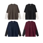 Men's T-Shirt Manufacturer - OEM Men's 270G Heavy Cotton Long Sleeve Comfortable