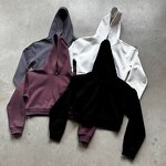 Women's Hoodies Factory - OEM Crewneck Casual Hooded Sports Boxy Crop Top