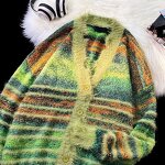 Men's Cardigan Manufacturer - OEM 2024 Men Knitted Basic V-neck Solid Color