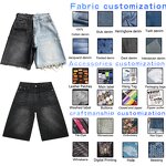 Men's Shorts Manufacturer - OEM Custom Factory Distress Wash Denim Cargo