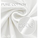 Men's T-Shirts Factory - OEM Boxy Fit Double Two-piece 280G Pure Cotton