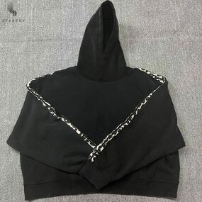 Tracksuit Supplier - OEM High Street French Terry Leopard Print Double Layer