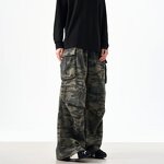 Men's Cargo Pants Manufacturer - OEM Men's Retro New Loose Straight Wide Leg