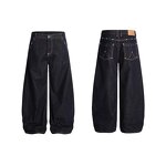 Unisex Jeans Supplier - OEM Custom Y2k Vintage Washed Multi-Pocket Loose